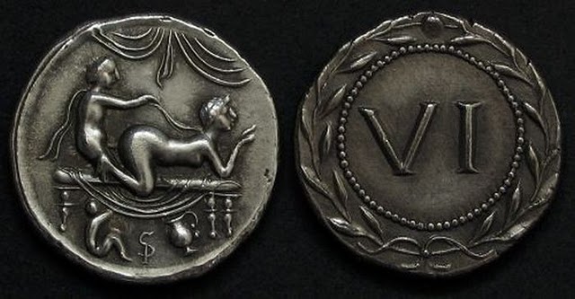 Spintriae Sexual Coins of ancient Rome 4