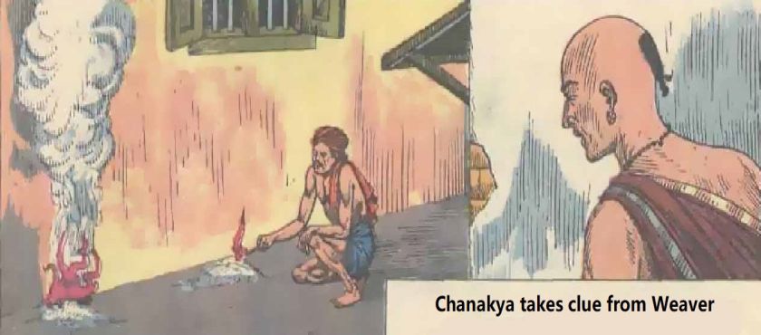 Chanakya with weaver
